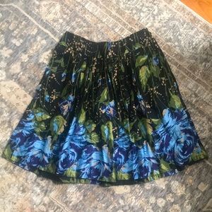 Loft Floral Midi Skirt Size 2P